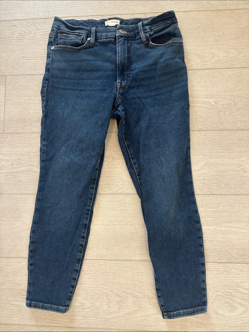 Good American Good Petite Skinny Blue Jeans size 10 / 30 - Picture 1 of 8